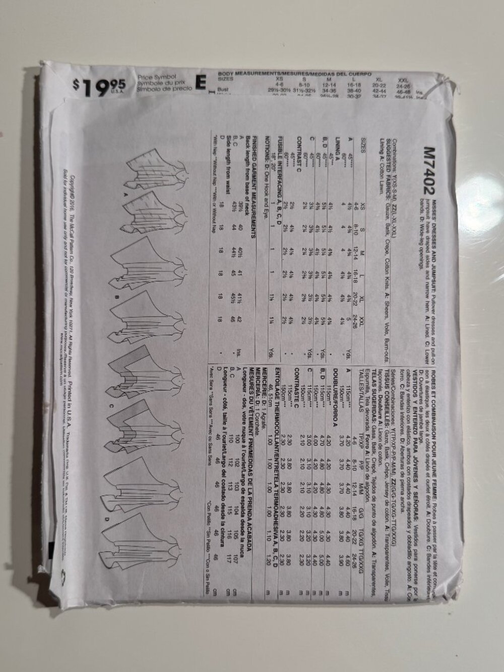 New McCall's Pattern - Picture 2 of 2